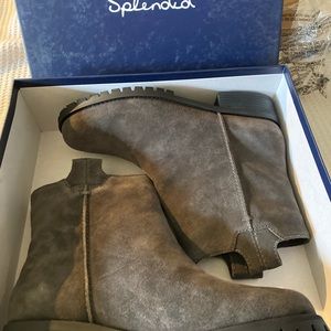 Splendid Boots. Grey Suede size 10